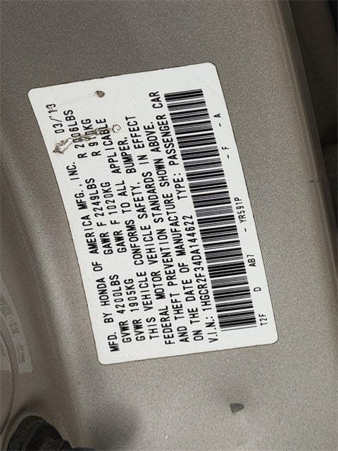 2013 Honda Accord LX