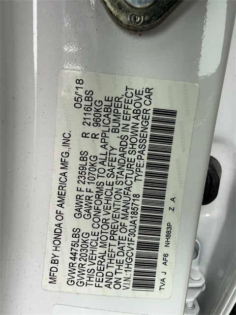 2018 Honda Accord Sport