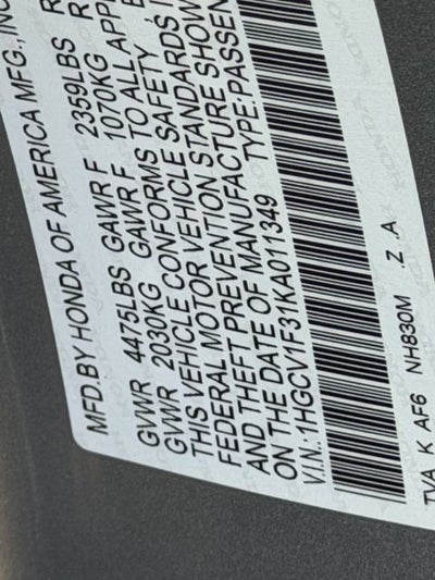 2019 Honda Accord Sport