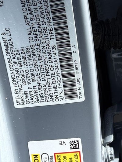 2022 Honda Accord Sport