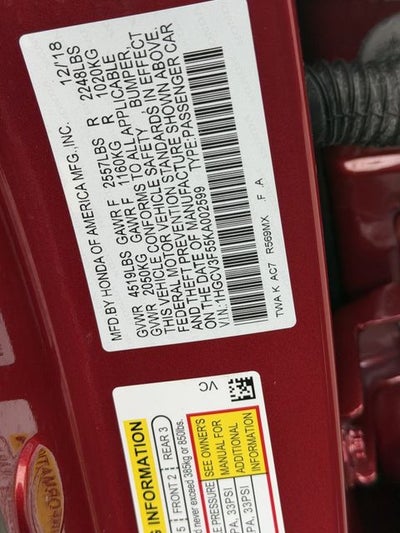 2019 Honda Accord EX-L