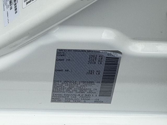 2023 Nissan Altima 2.5 SV