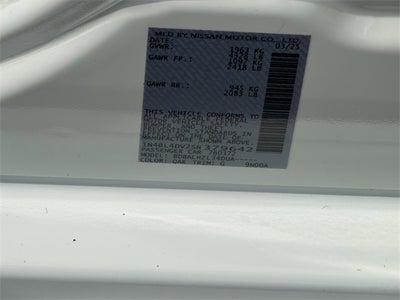 2025 Nissan Altima 2.5 SV