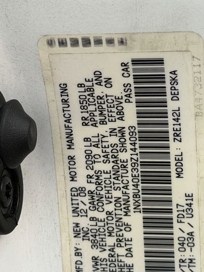 2009 Toyota COROLLA S