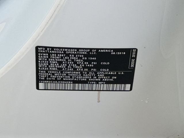 2018 Volkswagen Atlas SEL Premium 4Motion