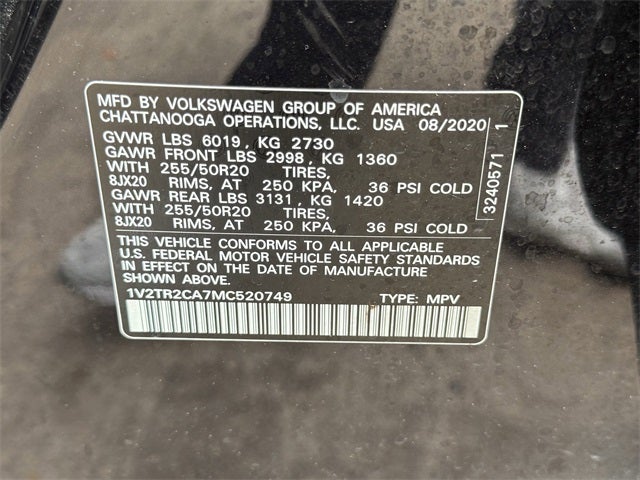 2021 Volkswagen Atlas SEL Premium