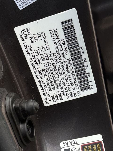 2015 Honda CR-V EX-L w/Navigation