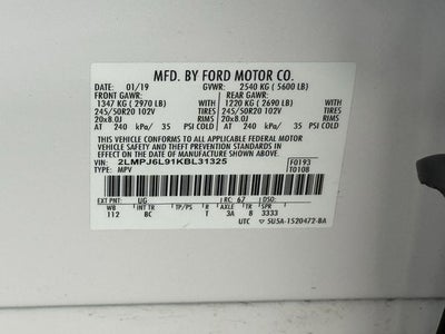 2019 Lincoln Nautilus Reserve