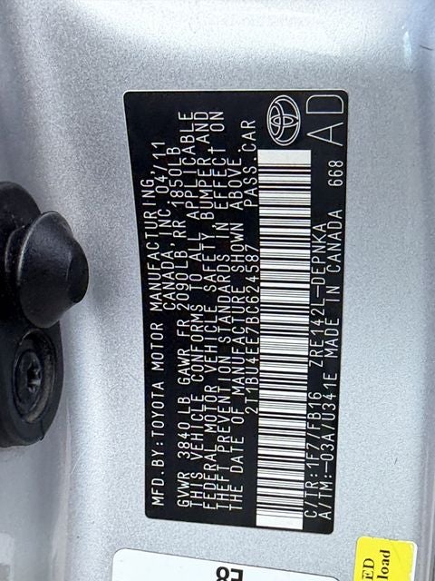 2011 Toyota COROLLA LE