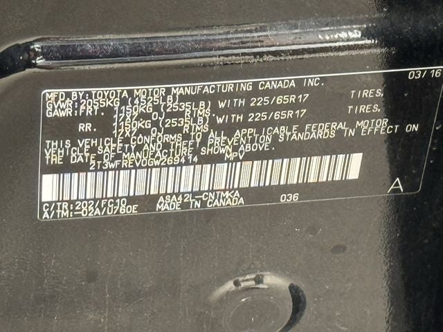 2016 Toyota RAV4 XLE