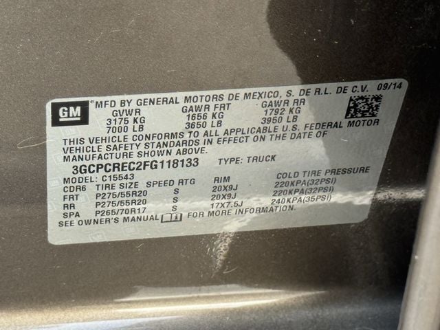 2015 Chevrolet Silverado LT LT1