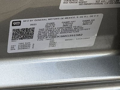 2021 Chevrolet Silverado Custom