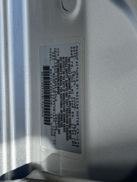 2024 Nissan Versa 1.6 S