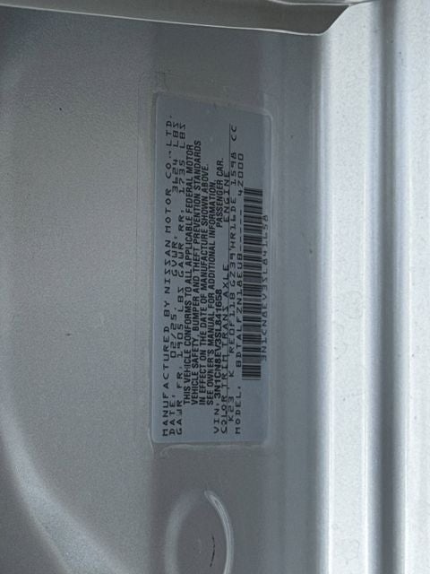 2025 Nissan Versa 1.6 SV