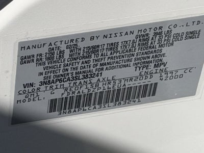 2025 Nissan Kicks MPV SV