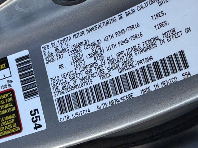 2022 Toyota TACOMA SR5 SR5 V6