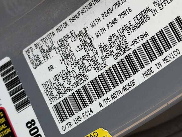 2020 Toyota TACOMA SR5 SR5 V6