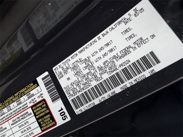 2025 Toyota TACOMA SR5 SR5