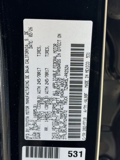 2026 Toyota Tacoma SR5