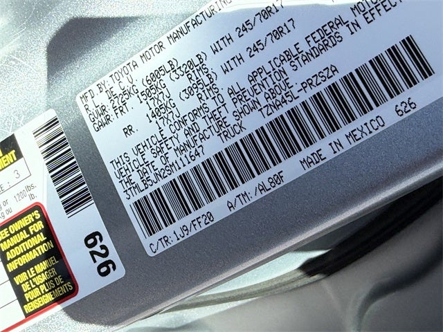 2025 Toyota TACOMA SR5 SR5