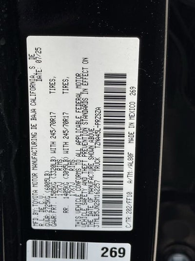 2025 Toyota TACOMA SR5 SR5