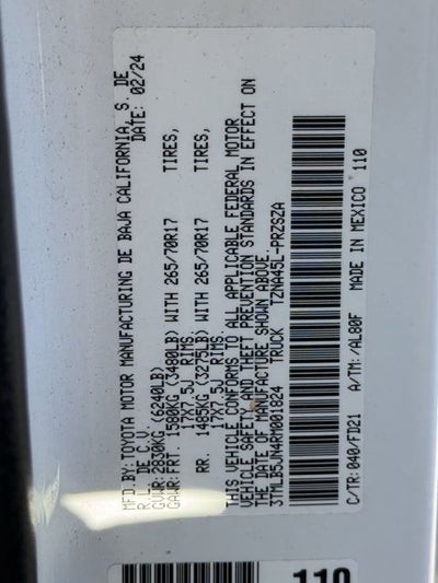 2024 Toyota TACOMA TRD OFFRD TRD Off-Road