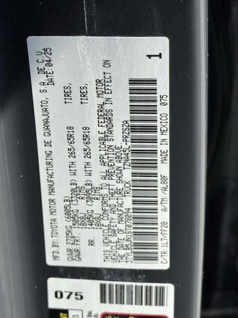 2025 Toyota TACOMA SR5 SR5