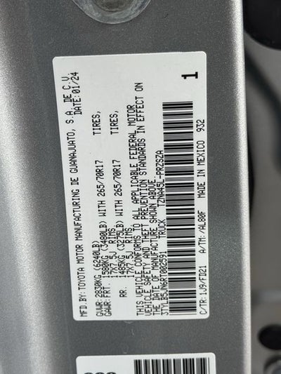 2024 Toyota TACOMA TRD OFFRD TRD Off-Road