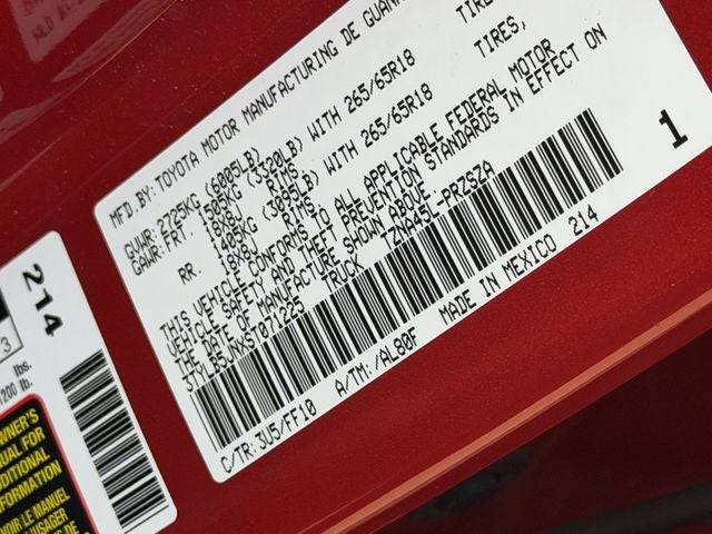 2025 Toyota TACOMA SR5 SR5