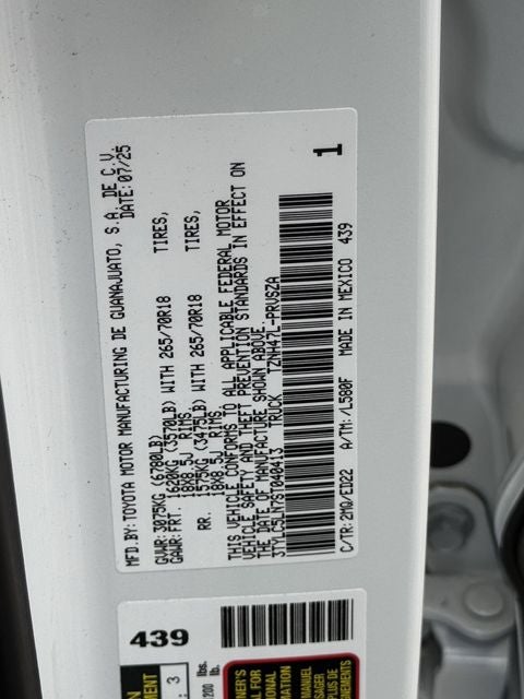 2025 Toyota TACOMA TRD PRO TRD Pro