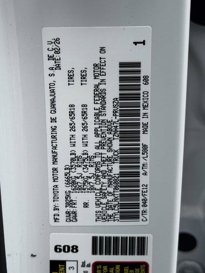 2026 Toyota Tacoma i-FORCE MAX TRD Sport i-FORCE MAX