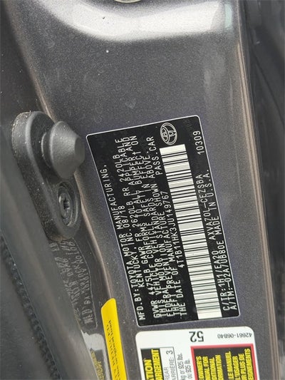 2018 Toyota CAMRY LE