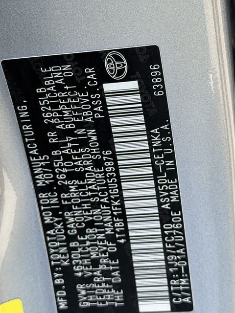 2016 Toyota CAMRY LE