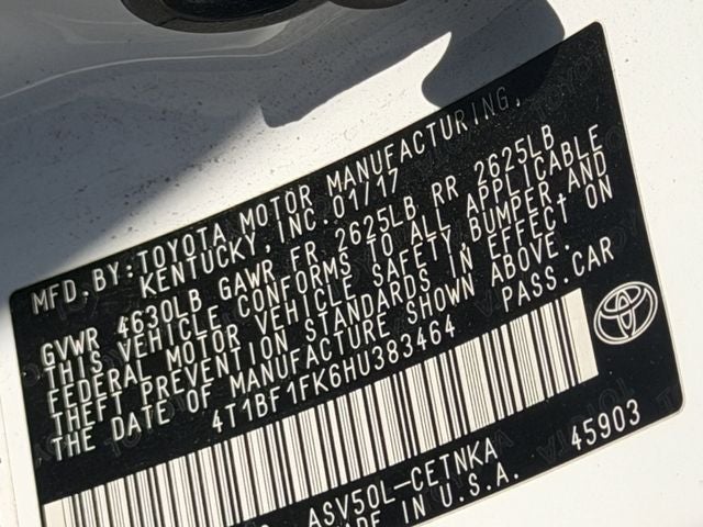 2017 Toyota CAMRY LE