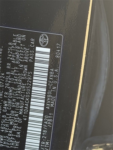 2025 Toyota CAMRY LE