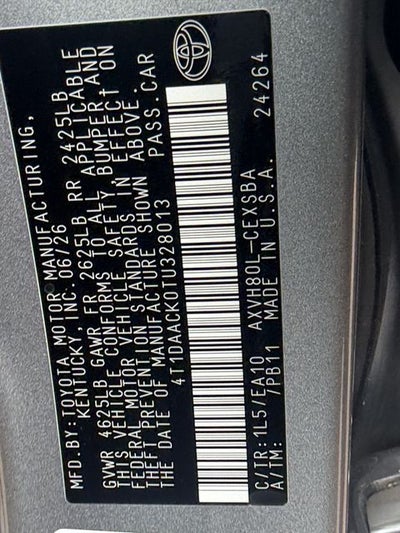 2026 Toyota Camry SE