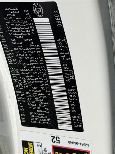 2025 Toyota CAMRY SE