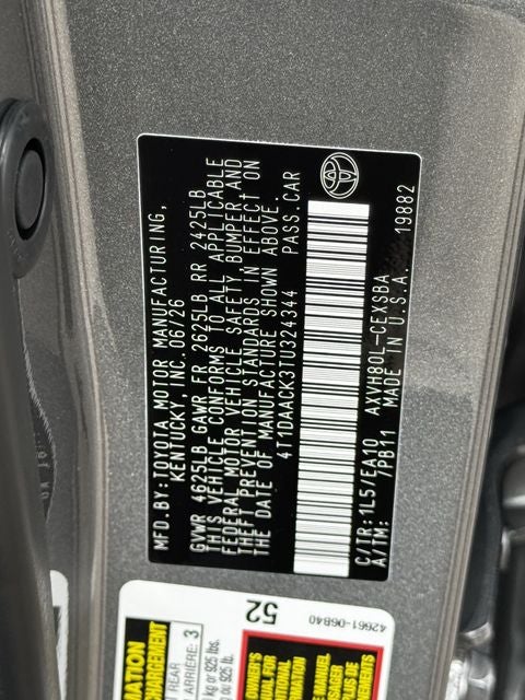 2026 Toyota Camry SE