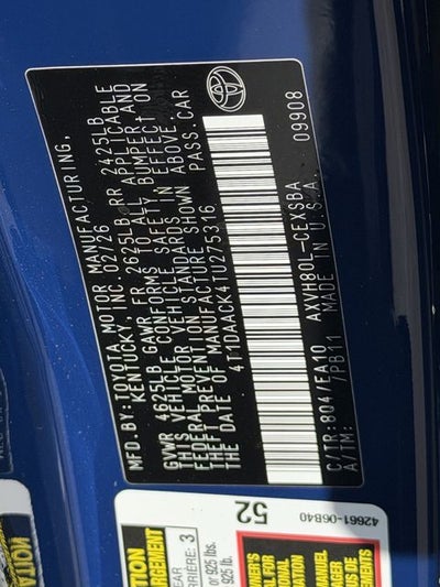 2026 Toyota Camry SE