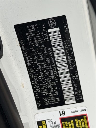 2025 Toyota CAMRY LE