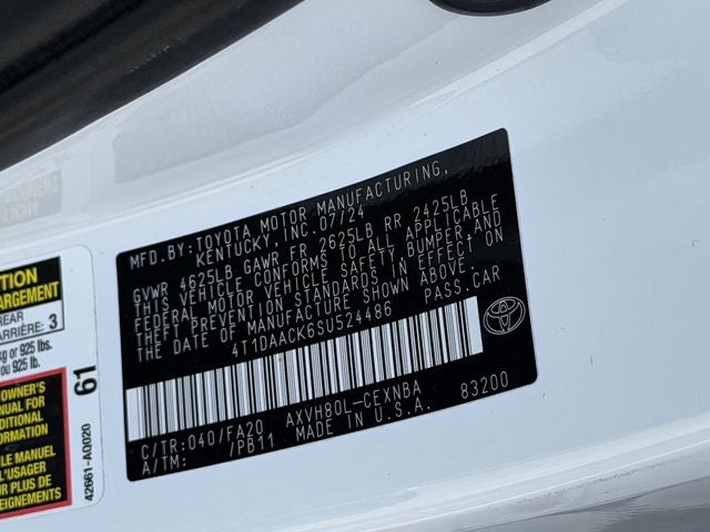 2025 Toyota CAMRY LE