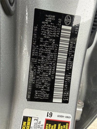 2025 Toyota CAMRY LE