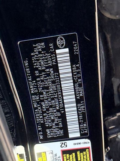 2025 Toyota CAMRY SE