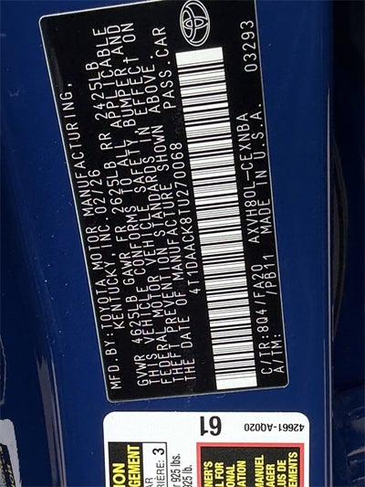 2026 Toyota Camry LE