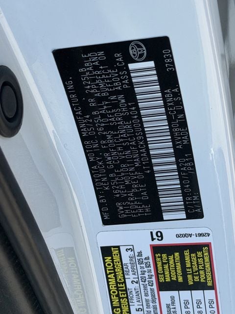 2025 Toyota CAMRY LE