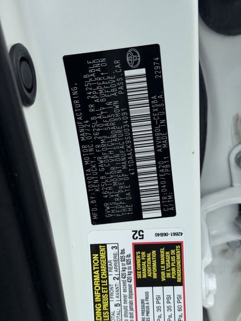 2025 Toyota CAMRY SE