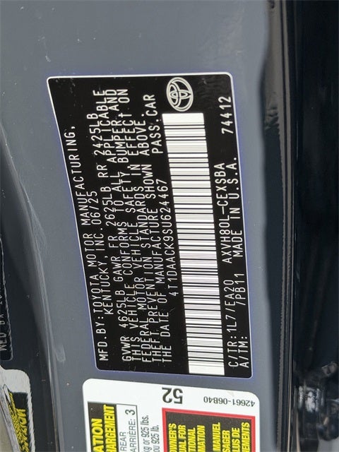 2025 Toyota CAMRY SE