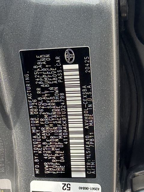 2026 Toyota Camry SE