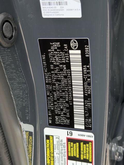 2026 Toyota CAMRY LE