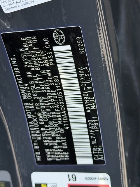 2025 Toyota CAMRY LE